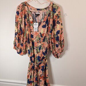 NWT Floral Ruffle Maxi Dress size 24